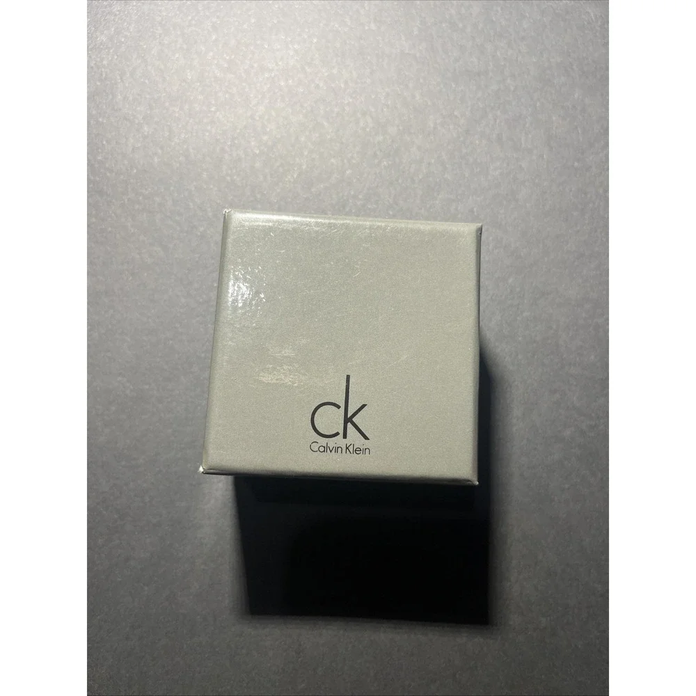NWT‎ CALVIN KLEIN SILVER SPIN FIDGET RING SIZE 7 MSRP $110